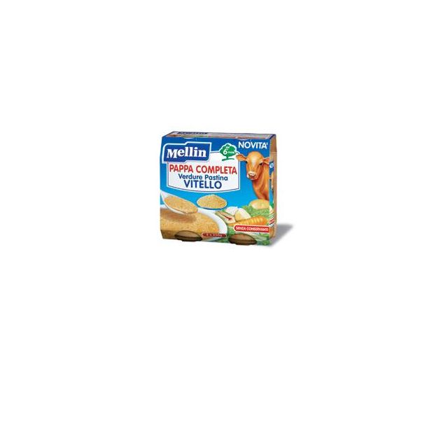 Mellin Pappa Completa Verdure Pastina Pollo 2x250g