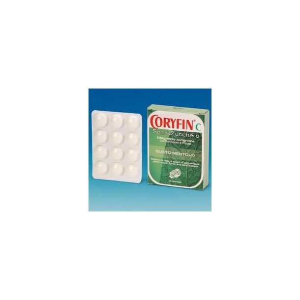 La Farmacia del Sole: CORYFIN C 24CARAM MENTOLO S/ZUC