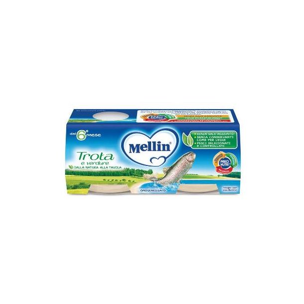 Mellin Omogeneizzato Trota 4x80g