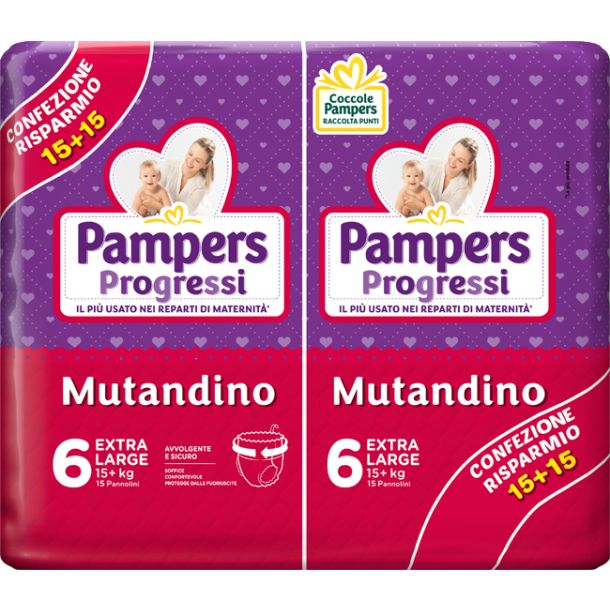 Pampers Progressi Mut Xl 15pz