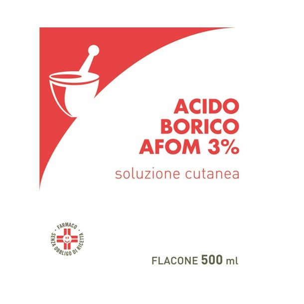 La Farmacia del Sole: ACIDO BORICO AFOM*3% 500ML