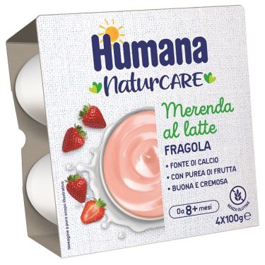 HUMANA MER.LATTE FRAGOLA4X100G