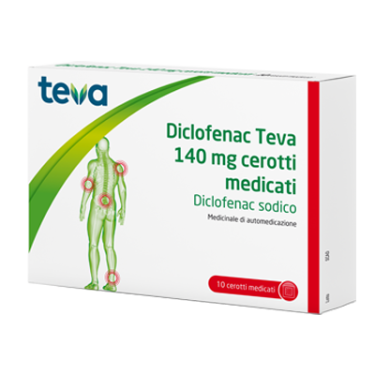 DICLOFENAC TEV*10CER MED 140MG